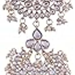 Gold Plated Traditional Handcrafted White Kundan and Pearl Studded Paranda/Hair Braid Pin Choti For Bridal Perfect for Wedding (T2095W)-6