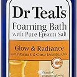 Dr. Teal's Vitamin C & Citrus Foam Bath (1 Bottle, 34oz) - Glow & Radiance Vitamin C & Citrus Blended with Pure Epsom Salt - Essential Oils Relax & Soothe The Body at Home, Relieve Stress-image-42
