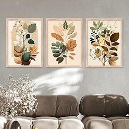 kotart Painting for Wall Decoration - Modern Art Wall Decor Framed Painting for Living Room Bedroom - Framed Wall Posters/Paintings with Frame Set of 3 (Modern Wall Decor, 29)-image-1