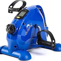 DOLPHY Portable Under Desk Mini Pedal Bike Exerciser Foot Cycle Arm and Leg Machine with LCD Screen Displays (Blue)-20