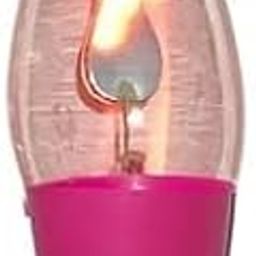 Electric Flame Lightbulb, Jyoti Lightbulb for Mandir/Temple, Art Cafe Resturant Decoration Lightbulb with Stand, Non-LED Flicker LightBulb (B22 Base) (Electric Flame Lightbulb)-10