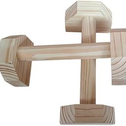 Wooden Push Up Bars, Fitness Exercise Handles, Natural Pine Wood, Set of 2 Zebra Design Wooden Push Ups Bar Dumbles Calisthenics Equipment for Home, Durable Handstand Trainer Push Up Handles for Floors-38