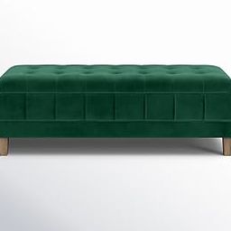 The Furnishery 2-Seater Velvet Storage Ottoman Bench | Double Border Design | Pink Upholstered Seat for Living Room, Bedroom, Entryway | Wooden Base, 90 kg Capacity (Green)-image-66