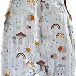 Nature Tales Baby Romper - 100% Organic Muslin Cotton, Multicolor, Breathable & Soft, 0-3 Months, Newborn Baby Girl Boy Clothes-image-15