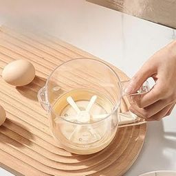 Semi-Automatic Hand Mixer, Portable Egg Whisk for Baking, Chocolate and Cake Mixing-image-51