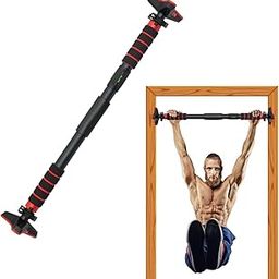 Nest Box - No Screw Adjustable Pull Up Bar for Home Workout, Detachable Pull Up Bar for Kids and Adults, Exercise Equipment for Home Gym, Upper Body Workout Equipment (Red)-image-96