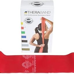 Theraband Rubber Resistance Exercise Band for Heavy Workout/Gym/Yoga and Physical Therapy for Beginners and Intermediates (Red, 3Ft.)-24