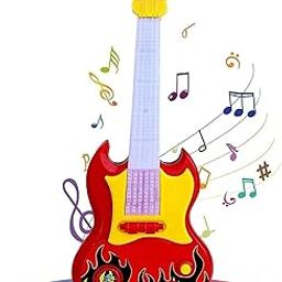 Goyal's Musical Guitar with Light and Pre-stored Notes with Nylon Wires | Toy Guitar with Light and Music for Kids - Multicolor (15 Inches)-image-85