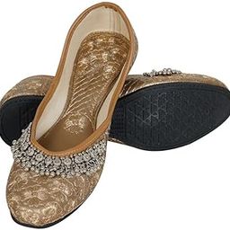 Women’s Rajasthani Embroidered with Payal Punjabi Mojari’s Jutis Shoe-image-49
