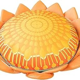 MERISHOPP®Floor Pillow Patio Flower Shaped Tatami Cushion for Living Room Dorm 60cm Orange Buddha Flower|Home & Garden | Home Decor| Pillows-image-83