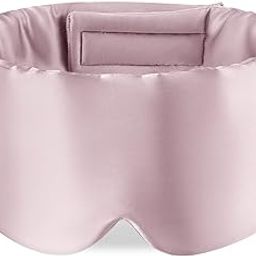 Zenssia 100% Mulberry Silk Sleep Mask Eye Mask For Man And Woman With Adjustable Headband,Full Size Large Sleep Mask&Blindfold For Total Blackout For All Night Sleep,Travel&Nap- Light Plum-picture-4