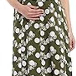 Women's Knee Length Polka Maternity | Feeding | Nursing Dress | Comfortable and Trendy Maternity Wear | Dress for Mothers-image-76