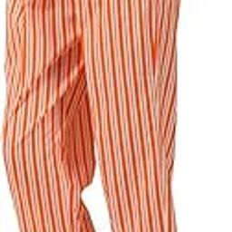 Omney Eco-Friendly Cotton Free Size Lower Pajama Lounge Pants for Women (White Stripes, S) (Orange, 30)-image-85
