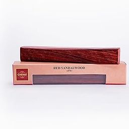 CHENAT Red Sandalwood Stick | Lal Chandan Lakdi Raktachandanam Mutti |for Puja, Tilak & Facial Application_Pack of 1 100gm-image-1