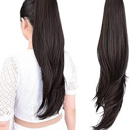 RichCurls Synthetic Hair Extensions And Wigs Ponytails Hairpiece Wavy Claw Clip Ponytail Hair Extensions Simple, Secure, and Instant Volume & Length-image-53