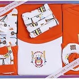 EIO New Born Baby Gift Set -13 Piecess (Orange)-image-80