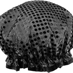 Bnf® Waterproof Bath Cap Bathing Hat Double Layer Shower Cap Women Salon Hair Hat Black|Health & Beauty | Hair Care & Styling | Shower Caps-image-46