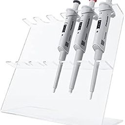 SIMMANS Pipette Stand for Micro pipette for 5 Pipette (Transparent)-13