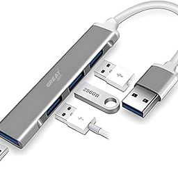 4-in-1 USB Hub with 4 USB 3.0 Ports, Metallic Body, High-Speed Data Transfer, Portable for Laptop, PC, Android & iPhone - Durable USB Splitter for India-18
