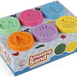 RATNA'S Amazing Different Coloured Sand with Moulds (Multicolor) - Pack of 6-image-66