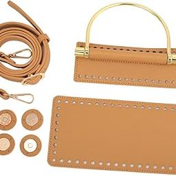 THE STYLE SUTRA DIY PU Leather Crochet Bag Birthday Repair Adjustable Strap Wife Bottom Base Brown-image-13