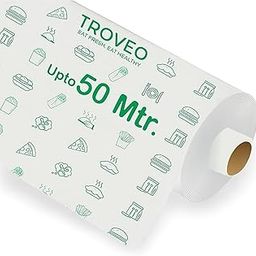 TROVEO 50 Meters (500 Gram) Food Wrapping Roll - Premium Non-Stick Butter Wrapping. Food Wrapping, Re-heatable, Oven Safe Parchment-image-89