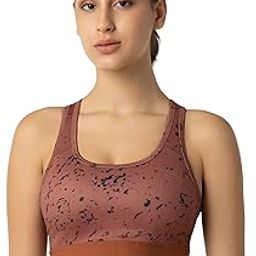 Solid Padded Non-Wired Full Coverage Sports Bra-1