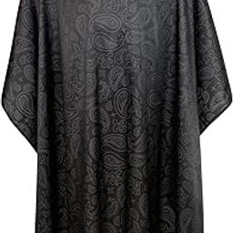 Barber Capes for Men, Hair Cutting Cape with Metal Snap Closure, 100% Polyester Salon Cape- 63”× 56”-image-19