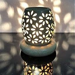 Ancient13 Ceramic Handcrafted Fragrance Perfume Essential, Aroma Oil Electric Diffuser, Burner, Lamps with 1 Extra Bulb-7