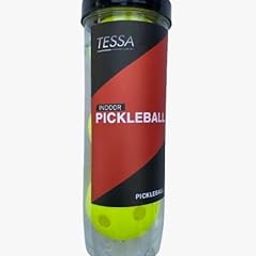 TESSA Pickleball Balls, 26 Holes Outdoor Pickleball Balls, High Visibility and Bounce, Durable Pickleball All Skill Levels (Fluorescent Green - Pack of 3) Indoor-picture-22