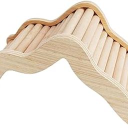 FABLOFT® Hamster Bridge Decorative Exercise Toy Wood for Cockatoo Parrots Pet-image-38