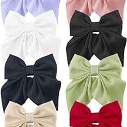 Hair bows ties for women hair clip 6pcs hair clip (Multicolour)-image-91