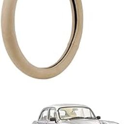 MATIES Leatherite Car Tyre Steering Cover for HM Ambassador 2.0D Beige-image-8