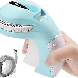 oddpod™ B90 Embossing Label Maker Machine/Manual Handheld 3D Embossing Label Printer Compatible with 9mm Tape (1 Free Roll Inside) - Blue-26