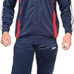 MAGIC Men's Polyester Tracksuit - Navy Blue Tracksuit for Men Sports-image-3