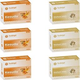 NRUCHAA FASHION atural Handmade Kesudo + Multani Mitti Soap | Deeply cleanses and detoxifies | glowing Skin| Tan removal and Skin Purifying Organic Soap | Skin Purifying |Suitable for all skin types| Pack of 6(100gm*6) (600gm)-image-32