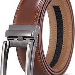 Leather Belt for Men Formal, Adjustable Zinc Alloy Buckle Men Belts, Waistband Up To 130Cm/51Inches Casual Business Pu Belt for Men Jeans Perfect for Formal And Casual Wear, Birthday Gift-image-9