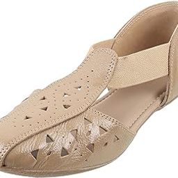 Women Beige Leather Sandals - EU/38 UK/5-31-309-image-49