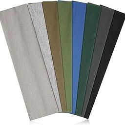 Headbands for Women Non Slip - Stylish Sports Hair Bands for Women's Hair - Soft Cotton Cloth Stretchy Headbands for Women for Yoga, Outdoor Exercise Running-image-21