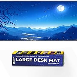 Skiditos Silent Pinewood Shadows Gaming Mouse Pad - Extended 80X33CM Large Mouse Pad with Stitched Edges, Non-Slip Rubber Base, Perfect for Gaming Setup - Durable PC Mouse Pad & Accessories-image-27
