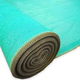 Buildingshop Green Net for Garden - 50% (5 X 50 Ft) Raw Product Factory Outlet Non-Stitched Sun Shade for Balcony, Green Parda, Garden Accessories, Car Parking Shed for Sun & Water Block-14