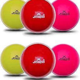 Jaspo T-20 PVC Cricket Soft Balls Recommended For Indoor/Outdoor Street, Beach & Cricket (Pack Of 6 )(Multicolor)-image-2