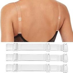 Women's Adjustable Transparent Silicone Bra Straps (Free Size)-image-21