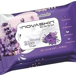 Novaskin Refreshing Wet Wipes – 25 Wipes | Alcohol-Free, pH Balanced, Soft Texture – For Face & Hands | Paraben-Free | (Pack of 3) (Pack of 3, Lavender)-image-59