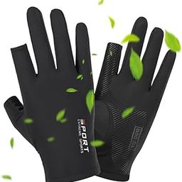 Proberos® Riding Gloves with Open Thumb & Index Finger Tips Ice Silk UV Protection Outdoor Gloves Breathable Anti-slip Fashion Sport Gloves Driving Gloves Golf Gloves Fashion Unisex Closing Fit Gloves-image-46