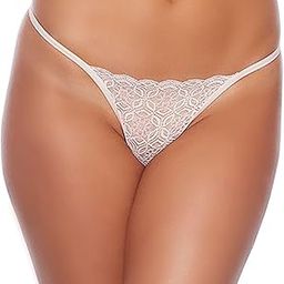 Vikimo Women's Sexy Lace G-String/T String/Thong Bikini Panty (Free Size) (Pack of 1, White)-picture-10