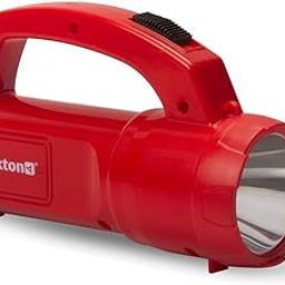 Lexton Heavy Duty 3W Micro USB 2000 mAh Rechargeable Emergency Torch Flashlight with Long Distance Beam Range & Longer Backup (Red), Medium, Plastic-17
