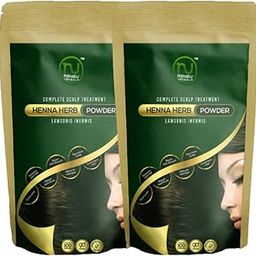 Natural Henna Powder For Hair | Organic Henna For All Hair Types| Mehndi Powder For Hair For Natural Hair Colour | Control Hair Fall and Repair Damaged Hair | Combo (PACK OF 2-200 GM)-image-98