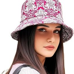 Women's Cotton Bucket Hat pb-2.10 (Maroon_Free Size) (Pack of 1)-image-92