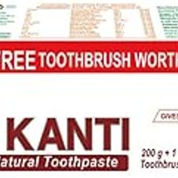 Dant Kanti Natural Toothpaste 200 G Free tooth Brush WROTH Rs.=20/- pack of 2-21